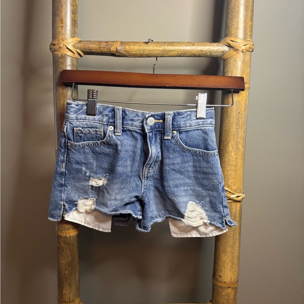 Old Navy Blue Jean Shorts with Distressed Details